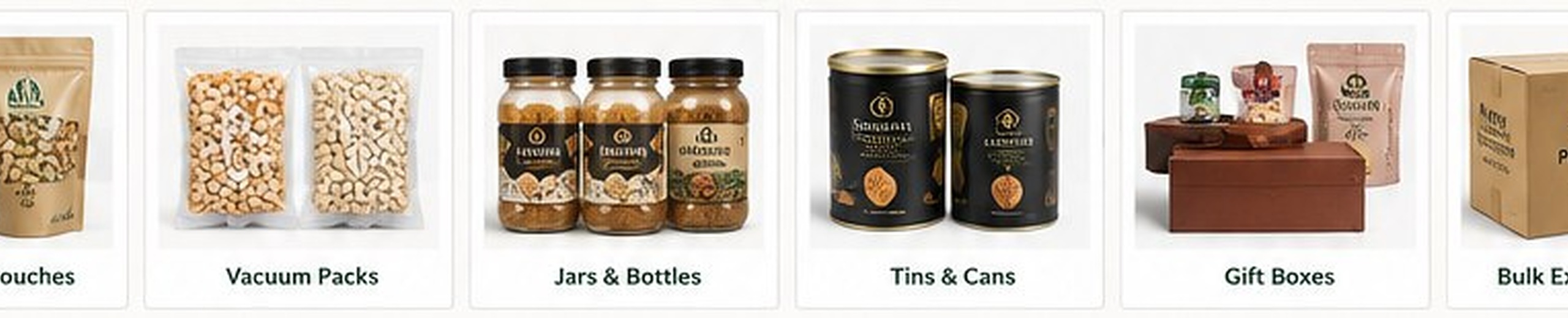 Vacuum cashew packaging